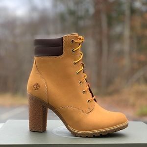 Timberland Tan Heeled Boots